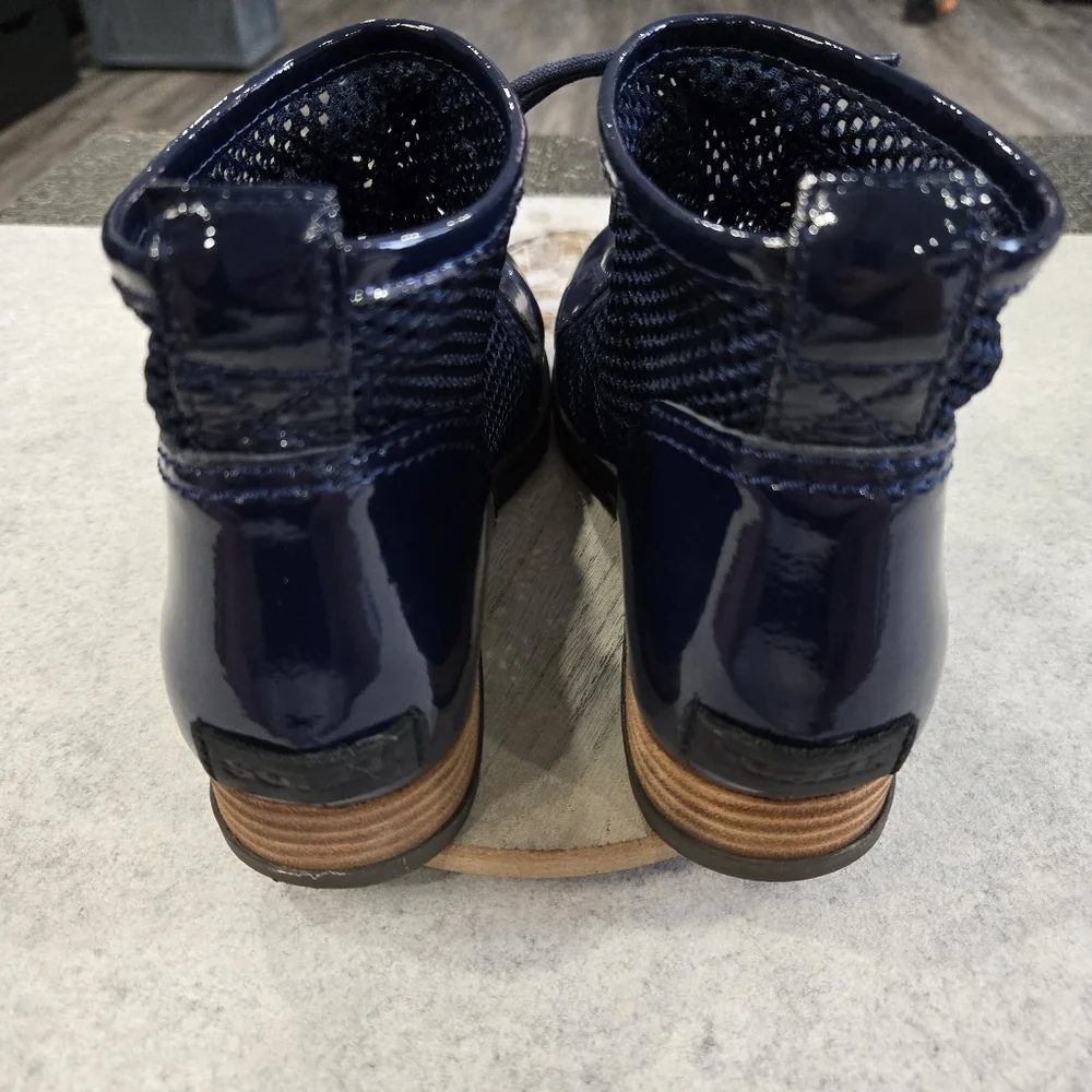 🐢 Sorel Major Lace Mesh Collegiate Navy Boots Size 8.5 Excellent Condition - Picture 9 of 15